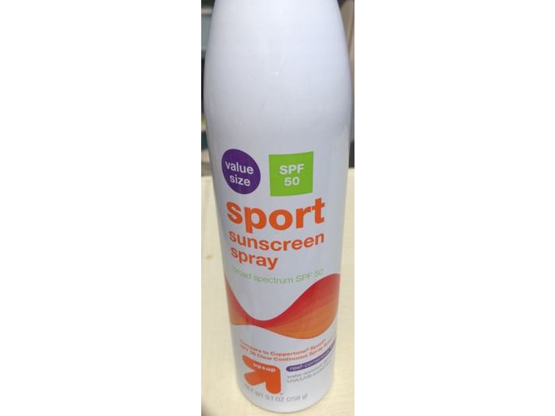 Up & Up Sport Sunscreen Spray, SPF 50, 9.1 oz/258 g