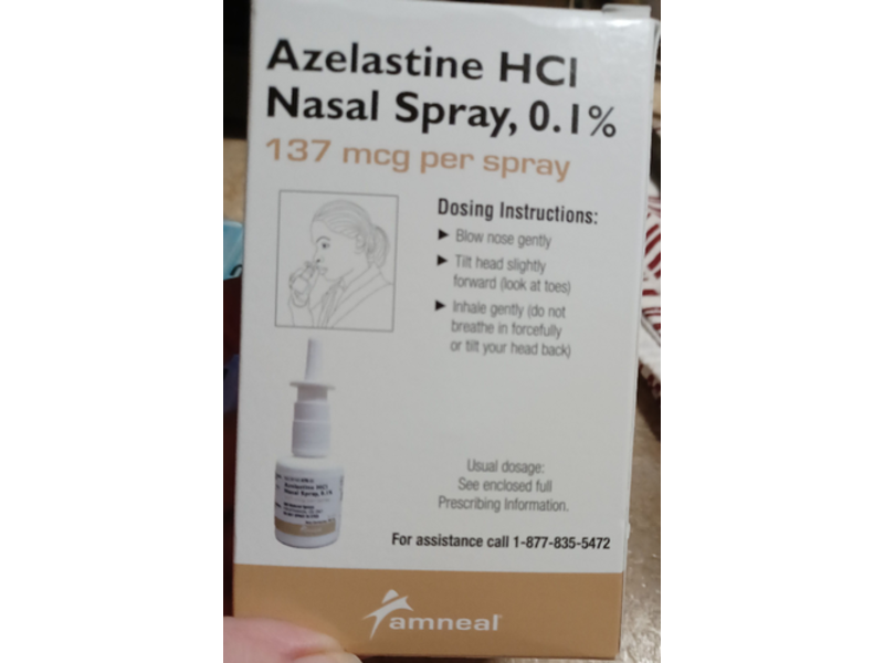 Azelastine Hcl Spray, 137 mcg 0.1%, 30 mL Amneal Pharmaceuticals LLC (RX)