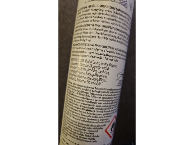 Four Reasons No Nothing Sensitive Strong Hairspray, 7.08 oz/200.6 g