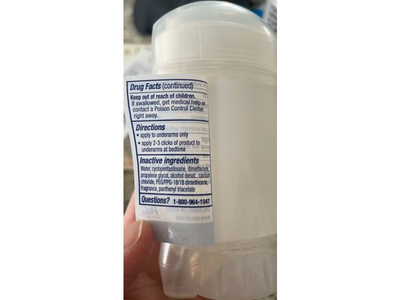 Secret Clinical Strength Clear Gel B5 Antiperspirant, 1.6 oz/45 g