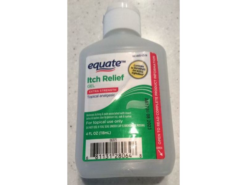 Equate Itch Relief Gel, 4 fl oz/118 mL