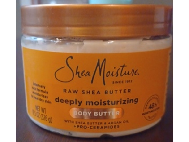 SheaMoisture Deeply Moisturizing Body Butter, Raw Shea Butter, 11.5 oz/326 g