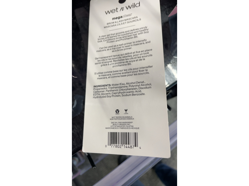 Wet n Wild Mega Clear Brow & Lash Mascara, 0.30 fl oz/9 mL
