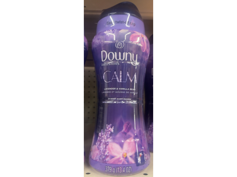 Downy Infusions Calm In-Wash Scent Booster, Lavender & Vanilla Bean, 13.4 oz/379 g