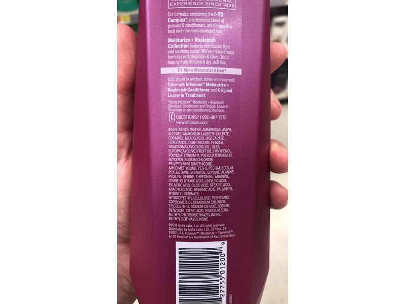 Infusium Moisturize & Replenish Shampoo, 13.5 Ounce