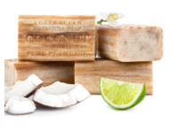 Australian Botanical Bar Soap, Coconut & Lime Oil, 6.6 oz/197 g, Pack Of 4 - thumbnail 1