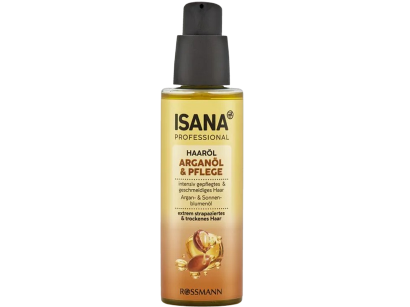 Rossmann Isana Professional Hair Oil, Argan Oil + Sunflower Oil, 100 mL
