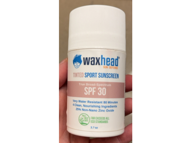 Waxhead Sun Defense Tinted Sport Sunscreen, SPF 30, 3.7 oz