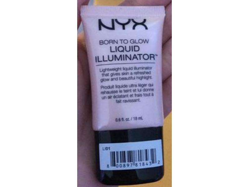 NYX Professional Makeup Born to Glow Liquid Illuminator, Sunbeam, 0.6 fl oz/18 mL