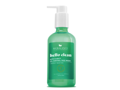 Biobalance Back To Nature Hello Clean Acid Clarity Oil Control Face Wash, 8.45 fl oz/250 mL