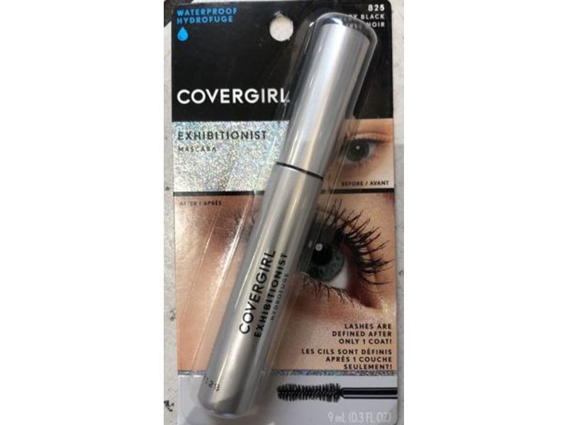 Covergirl Exhibitionist Mascara, 825 Very Black, Waterproof, 0.3 fl oz/9 mL