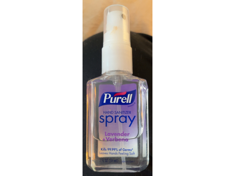 Purell Hand Sanitizer Spray, Lavender + Verbena, 2 fl oz/59 mL, 6 Count