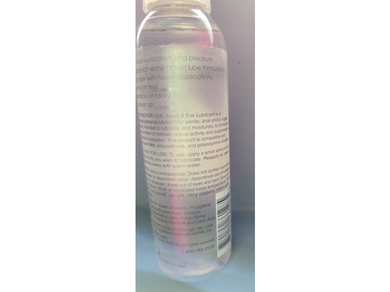 Adam & Eve Water Based Lube Lubricants, 4 fl oz/118 mL