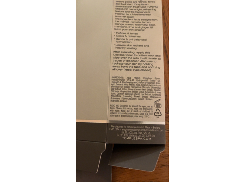 Templespa Toning Essence, 5 fl oz/150 mL