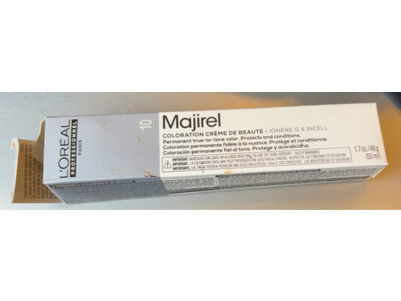 L'oreal Paris Professionnel Majirel Permanent Coloration Creme, 10/10n, 1.7 oz/48 g