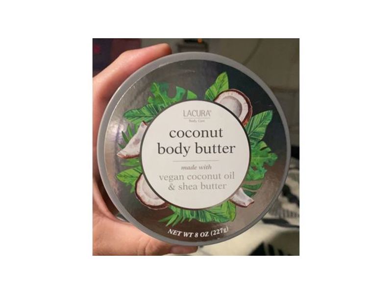Lacura Body Care Coconut Body Butter, Vegan Coconut Oil & Shea Butter, 8 oz/227 g