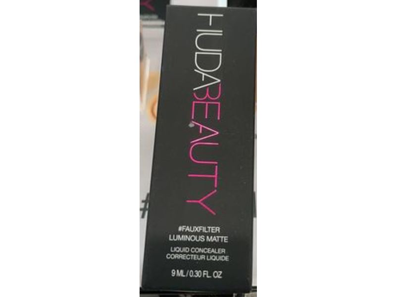 Huda Beauty Fauxfilter Luminous Matte Liquid Concealer, Vanilla Swirl 3.1B, 0.30 fl oz/9 mL
