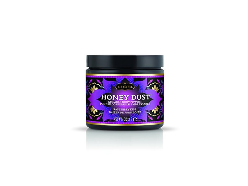 Kama Sutra Kissable Honey Dust Body Powder, Raspberry Kiss, 6 oz/170 g