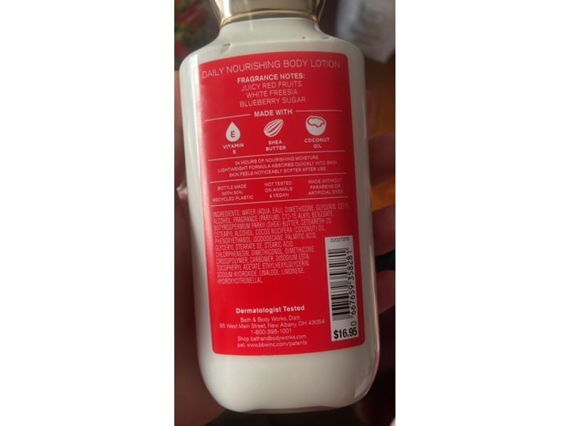 Bath & Body Works Gingham All-American Daily Nourishing Body Lotion, Shea Butter + Coconut Oil, 8 fl oz/236 mL