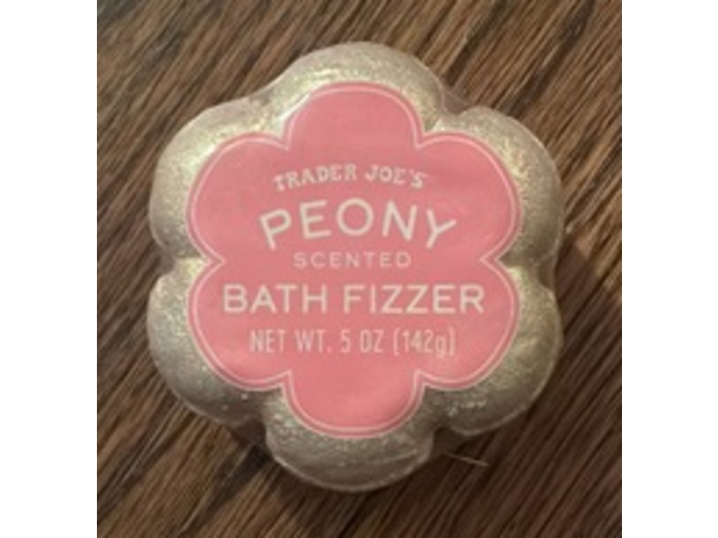Trader Joe's Bath Fizzer, Peony Scent, 5 oz/142 g, Pack Of 2