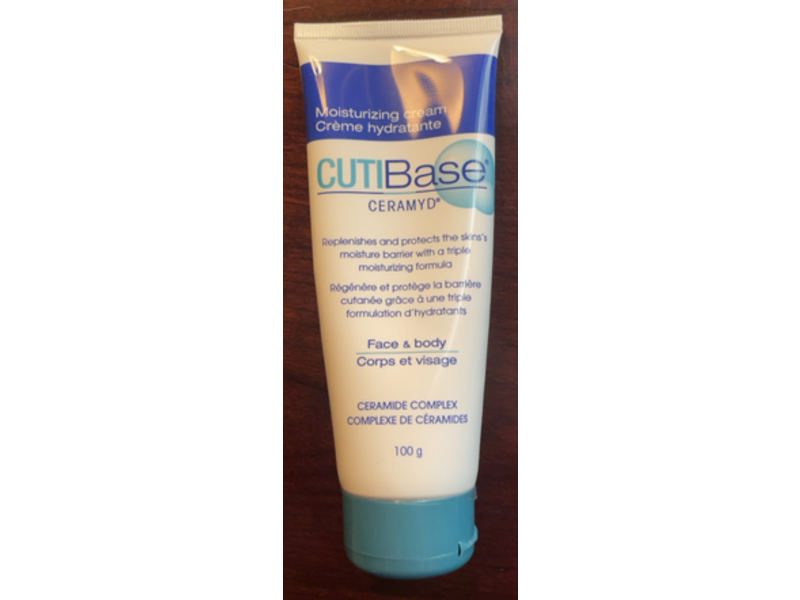 Cutibase Face & Body Moisturizing Cream, Ceramide Complex, 100 g