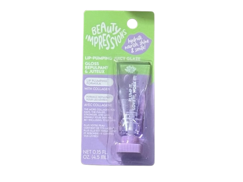 Beauty Impressions Lip-Plumping Juicy Glaze, 0.15 fl oz/4.5 mL