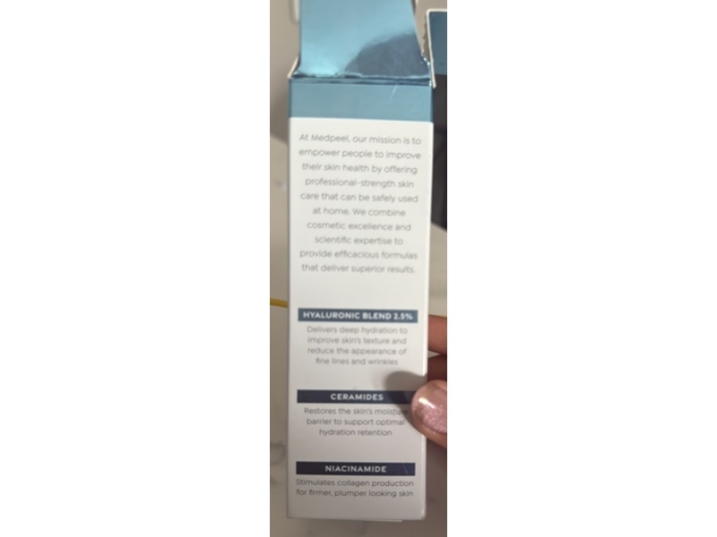 MedPeel Hydra Plump Hyaluronic Serum 2.5%, 1.0 fl oz/30 mL