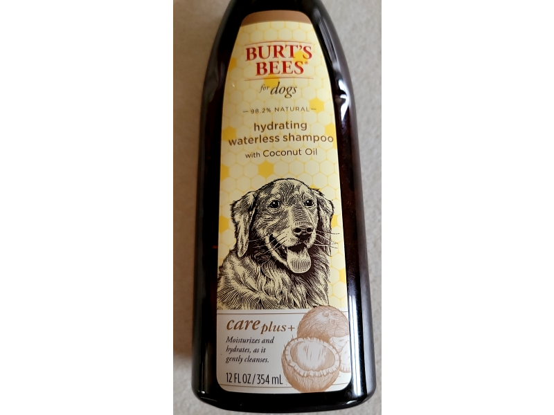 Burt's Bees Care Plus+ Natural Hydrating Waterless Shampoo, Coconut Oil, 12 fl oz/354 mL