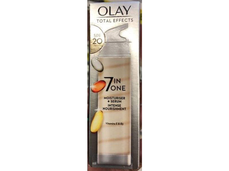 Olay Total Effects 7 In One Moisturiser + Serum, Vitamins E & B3, SPF 20, 40 mL