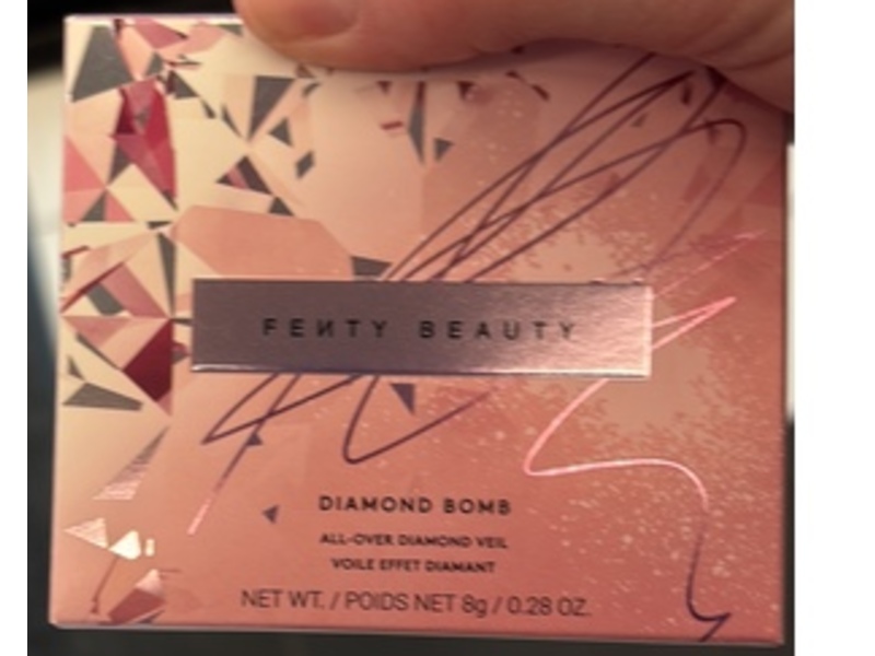 Fenty Beauty Diamond Bomb All-Over Diamond Veil Highlighter, Rose Rave, 0.28 oz/8 g