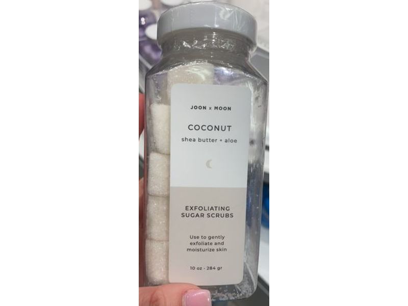 Joon X Moon Exfoliating Sugar Scrub , Coconut Shea Butter+Aloe, 10 oz/284 g