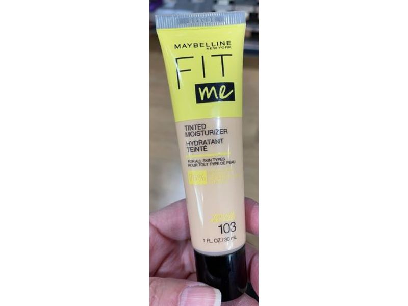 Maybelline New York Fit Me Tinted Moisturizer With Aloe, 103, 1 fl oz/30 mL
