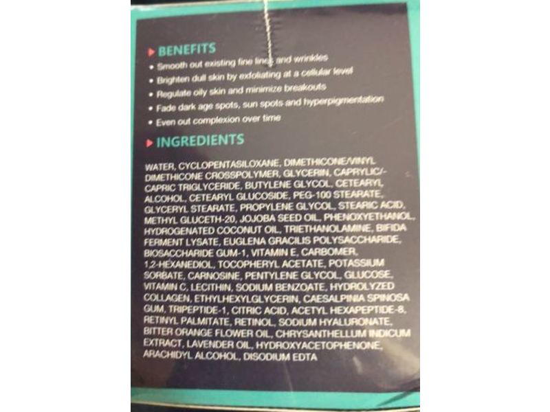 Retinol Collagen Day & Night Anti-Aging Cream, Hyaluronic Acid, 1.7 fl oz/50 mL