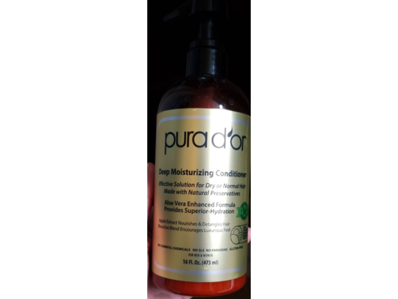 Pura D'Or Deep Moisturizing Conditioner, 16 fl oz/473 mL
