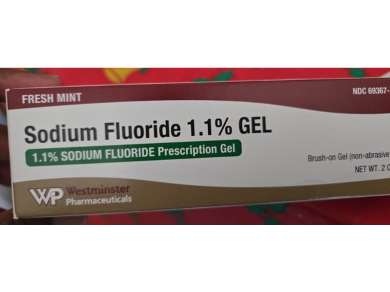 Sodium Fluoride Gel 1.1%, 2 oz/56 g, Westminster Pharmaceuticals (Rx)