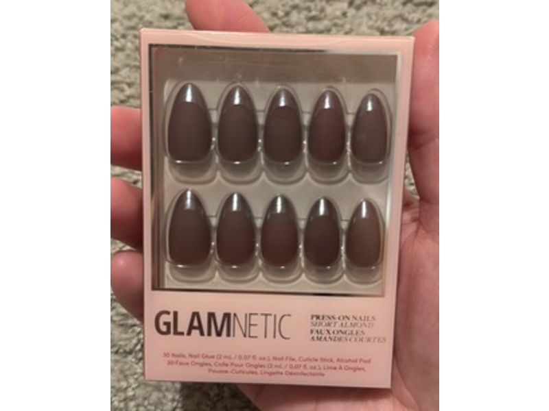 Glamnetic Press On Short Almond Nails Set, Terra, 30 Count
