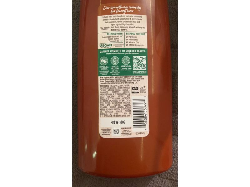 Garnier Whole Blends Smooth Conditioner, Coconut Oil, Cocoa Butter, 26.6 fl oz/786 mL