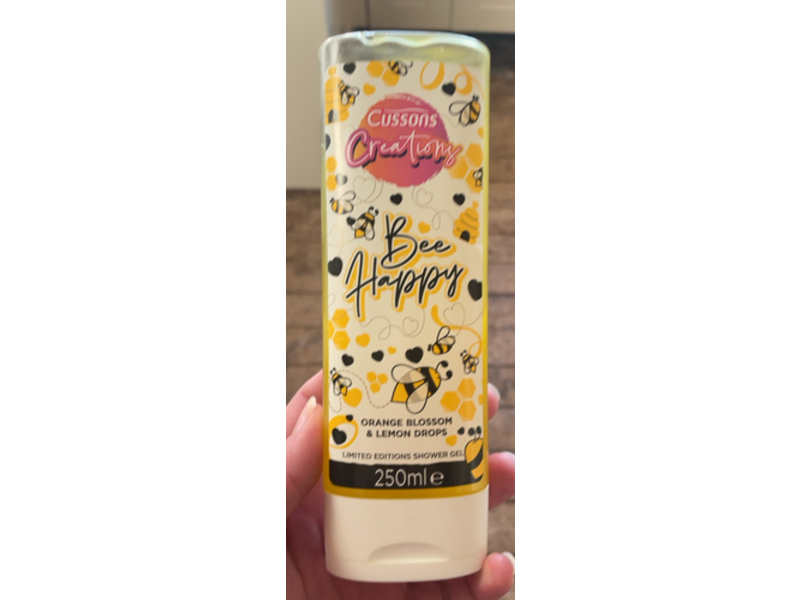 Cussons Creations Bee Happy Shower Gel, Orange Blossom & Lemon Drops, 250 mL, 6 Count