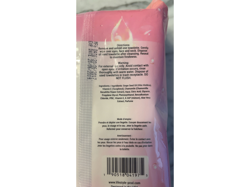 Revive Collagen Infused Facial Wipes, 60 Count
