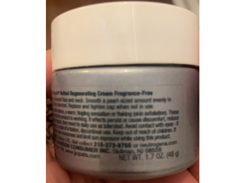 Neutrogena Rapid Wrinkle Repair Regenerating Cream, Retinol, 1.7 oz/48g