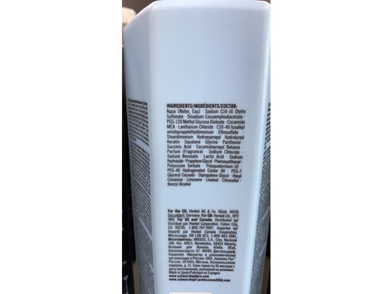 Schwarzkopf Fibre Clinix Hydrate Shampoo, 1000 mL