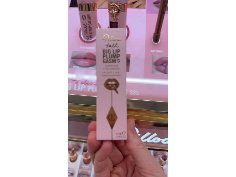 Charlotte Tilbury Pillow Talk Big Lip Plumpgasm Plumping Lip Gloss, Medium Brown, 0.18 oz
