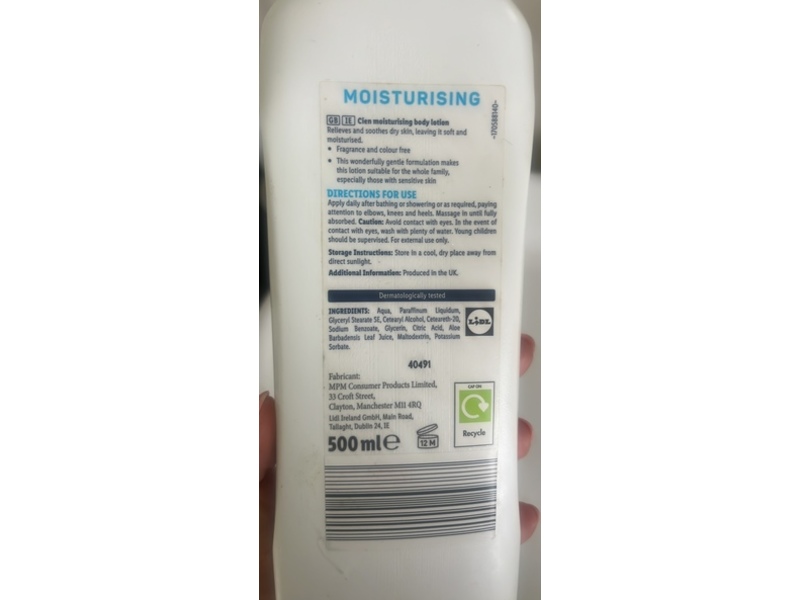 Cien Moisturizing Lotion, Fragrance Free, 500 mL, Pack Of 3