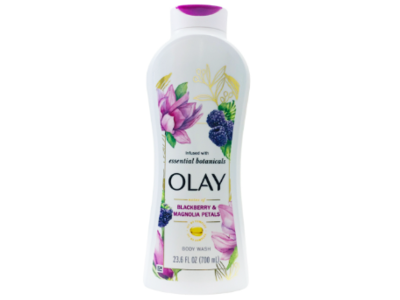 Olay Essential Botanicals Body Wash, Blackberry & Magnolia Petals, 23.6 fl oz/700 mL
