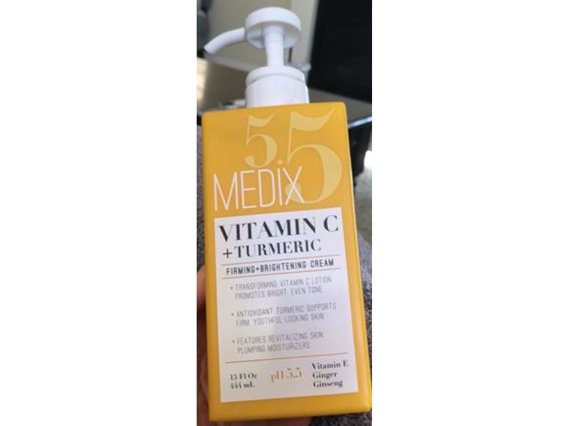 Medix 5.5 Firming + Brightening Cream, Vitamin C + Turmeric, 15 fl oz/444 mL
