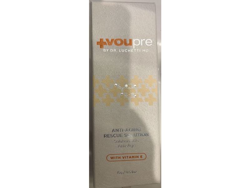 +Voupre Anti Aging Rescue Solution, Vitamin E, 0.53 oz/15 g