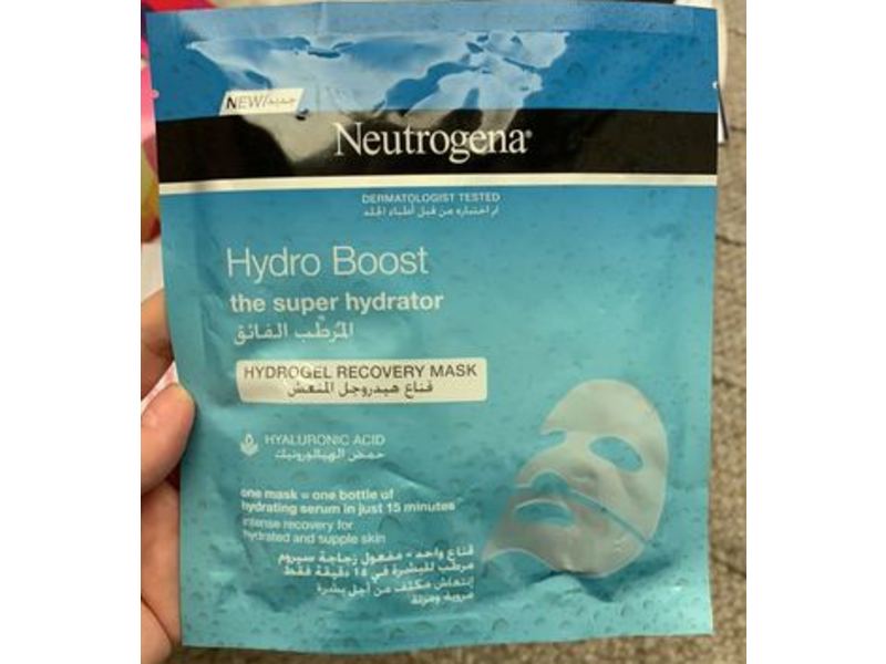 Neutrogena Hydro Boost Hydrating 100% Hydrogel Mask, 1 oz/30 g