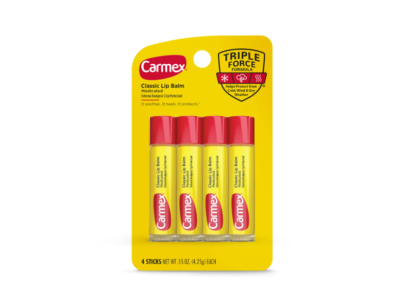 Carmex Classic Lip Balm, SPF 15, 0.15 oz/4.25 g, 4 Count
