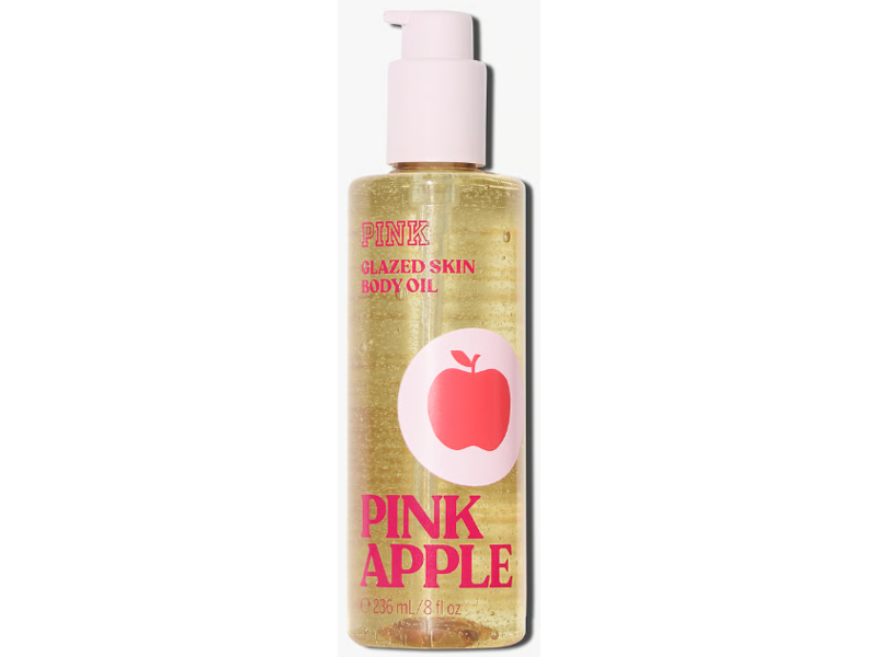 Victoria's Secret Pink Glazed Body Oil, Pink Apple, 8 fl oz/236 mL