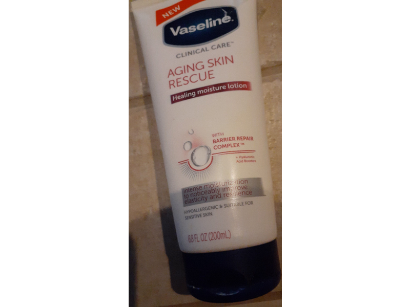 Vaseline Aging Skin Rescue Healing Moisture Lotion, 6.8 fl oz/200 mL